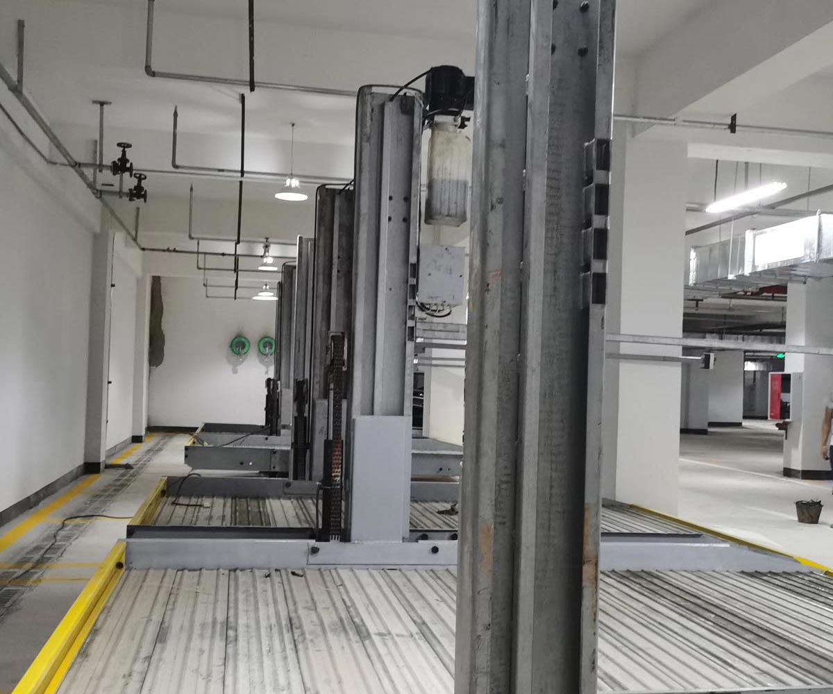 忠縣兩層升降橫移機械立體車庫安裝